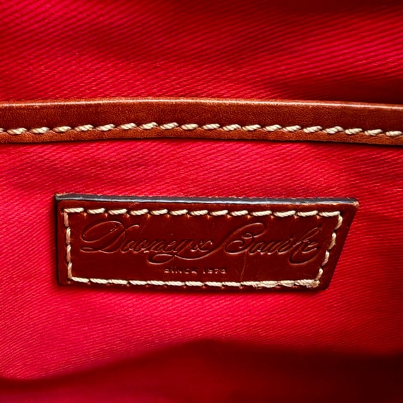 Dooney & Bourke Black & Tan Genuine Leather Lexington Tote Handbag Shoulder Bag - Picture 13 of 16